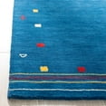 thumbnail image 4 of Safavieh Himalaya Charmaine Solid Wool Area Rug, Blue, 6' x 9', 4 of 11