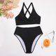 thumbnail image 5 of Bikini sexy para mujer Conjunto sólido Traje de baño Sujetador relleno de dos piezas Traje de baño Ropa de playa Fridja  nalpqowj23354, 5 of 5