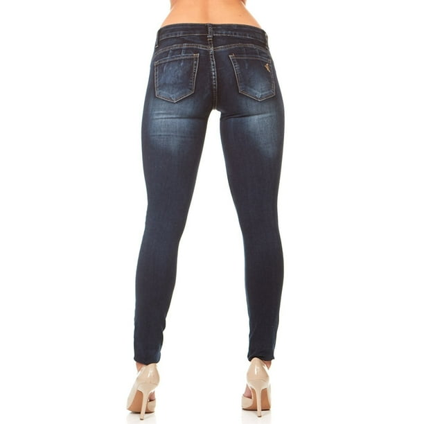 Low rise stretch jeans sales
