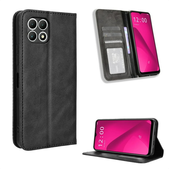 For T-Mobile Revvl 7  8 6 V  Flip Phone Case Retro Leather Wallet Anti-fall Cover For T-Mobile Revvl 8 Pro T Phone Pro