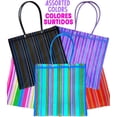 thumbnail image 4 of Set Paquete de 2 Bolsas Grandes Reutilizables, Bolsas de Mercado/Bolsas de Mandado con Fuelle y Asas Largas, Bolsas Ecológicas de Comestibles con Malla Resistente y Duradera Multicolor, 4 of 4