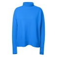 thumbnail image 6 of zaveiop Women's Turtleneck Sweater Chunky Long Sleeve Knitted Pullover Plus Size Casual Trendy 2025 Fall Winter Basic Top (Z-Blue, 3XL), 6 of 6