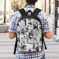thumbnail image 5 of Anime Backpack, Jujutsu Kaisen Backpack, 17 Inch Laptop Backpack For College, Work, Daily, Large Capacity Travel Backpack, Waterproof Lightweight Book Bag, 5 of 8