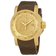 Invicta Men's 12790 S1 Rally Yakuza Automatic Goldtone and Brown Rubber Watch