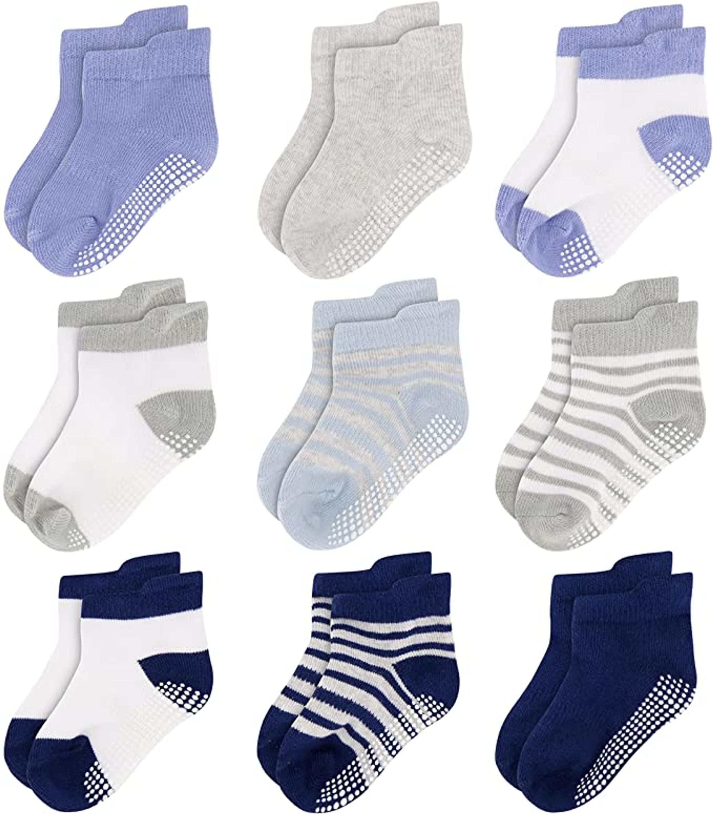 Rising Star Unisex Non Slip Low-Cut Grip Socks for Infants and Toddlers ...