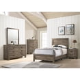 thumbnail image 5 of Newboti Furniture Grey Finish Fabric Twin Size Panel Bed Beautiful Wooden Bedroom Furniture Contemporary Style NO.81330, 5 of 6