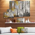 thumbnail image 2 of Designart - Matin Jaune dans Panorama Forestier - Impression sur Toile Paysage, 2 of 2