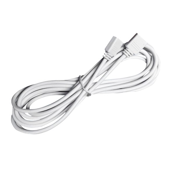 2 Pcs RGB Barre Lumineuse Décoration Cordon d'Extension Barre Lumineuse Colorée Connecteur de Barre Lumineuse Câble de Moulage par Injection (Blanc)