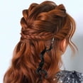 thumbnail image 4 of Juego de 4 accesorios bohemios para el cabello con borlas, pinzas para el cabello hechas a mano para mujer, disfraz de gitana y accesorios vikingos, 4 of 7