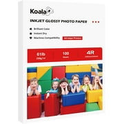 Koala Photo Paper High Glossy 4x6 Inches Compatible with Inkjet Printer 100 Sheets 230gsm