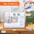 thumbnail image 3 of Máquina de coser American Home AH700, 15 puntadas, para principiantes, 3 of 9