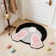 thumbnail image 5 of Decoraciones de Pascua Interior Easter Bunny Easter Egg Shaped Imitation Floor Mat Bathroom Mat Decoración del hogar, 5 of 6