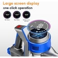 thumbnail image 3 of Cordless Stick Vacuum Cleaner - Rechargeable, 35Kpa Vacuums with Detachable , LED Display, 45Mins Runtime, 8 in 1 Handheld Vacuum for Hardfloor & Carpets , Blue, 3 of 6
