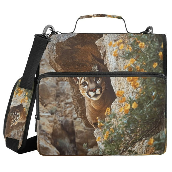 DIXRUYEE Zipper BinderTrapper of keeper Documents Organized Design The Curious Climber Printed