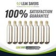 thumbnail image 2 of Leak Saver - Leak Shot Refrigerant Grade CO2 Refill Cartridges (8 Pack) - Refill for The Leak Shot HVAC Kit (Sold Separately) - for A/C & Refrigeration Systems Up to 5 Tons - USA Made, 2 of 6