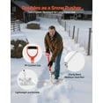 thumbnail image 5 of VEVOR Snow Shovel for Driveway, 14 in Wide Aluminum Alloy Snow Shovel with D-shaped Handles, Large Capacity Snowplow Shovels, Lightweight Snows Removal Tool for Garden Car Camping, 5 of 9