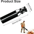thumbnail image 2 of Leaf Blower Air Booster, Universal Leaf Blower Nozzle Attachment, Cordless Leaf Force Air Booster for 2–4 Inch Blower Tubes, Easy to Install Airflow Accelerator, Yard Cleanup Artifact (Black), 2 of 7