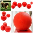 thumbnail image 1 of 1PC Indestructible Solid Rubber Ball Pet cat Dog Training Chew Play Fetch Bite Toy, 1 of 6