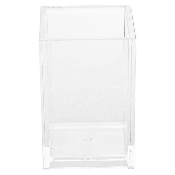 Estuche organizador de almacenamiento para brochas de maquillaje y lápices de uñas de acrílico transparente