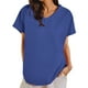 thumbnail image 1 of Vestidos Casuales Para Mujer, Blusas De Mujer De Moda Moda de verano para mujer, cuello en V, ocio, manga tres cuartos, color liso, 1 of 6