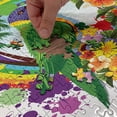 thumbnail image 5 of Ambesonne Parrot Jigsaw Puzzle, Palms Tropical Plants, Heirloom-Quality Fun Activity for Family Durable Cardboard, 1000 pcs, Multicolor, 5 of 6