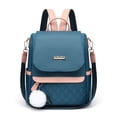thumbnail image 1 of Mochila de mujer de moda de tela Oxford portátil simple rombo viaje antirrobo bolso de mujer, 1 of 4