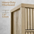 thumbnail image 4 of ARKANTOS Fluted 5 Drawer Dressers for Bedroom, Coastal Oak Finish, 4 of 9