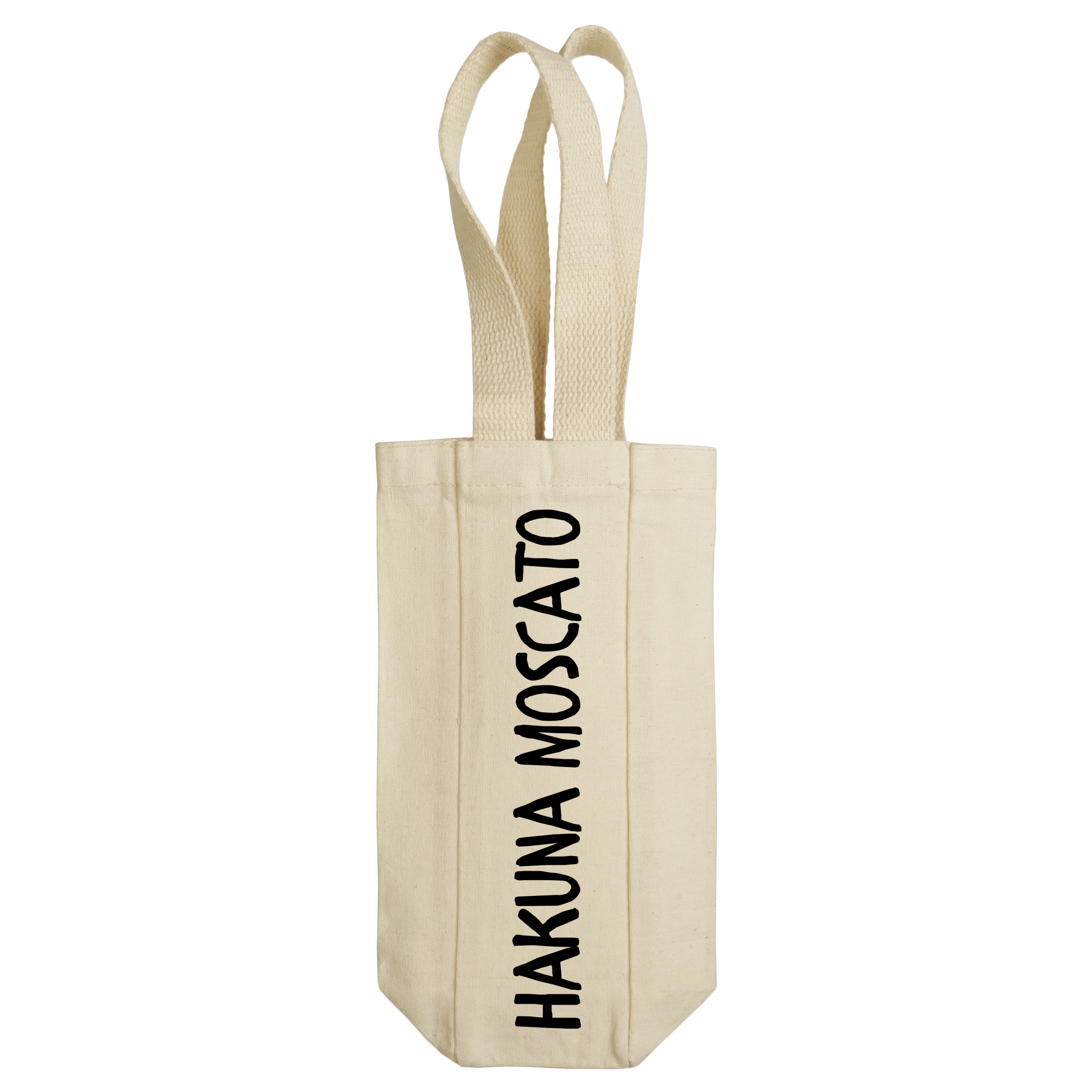 Hakuna Moscato Wine Puns Cotton Canvas Wine Tote Bag Walmart Com