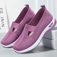 thumbnail image 4 of Deporte transpirables y cómodas zapatos para en casa zapatos malla casuales antideslizantes con suela suave (G-SK8 morado (bolso transfronterizo) 40), 4 of 9