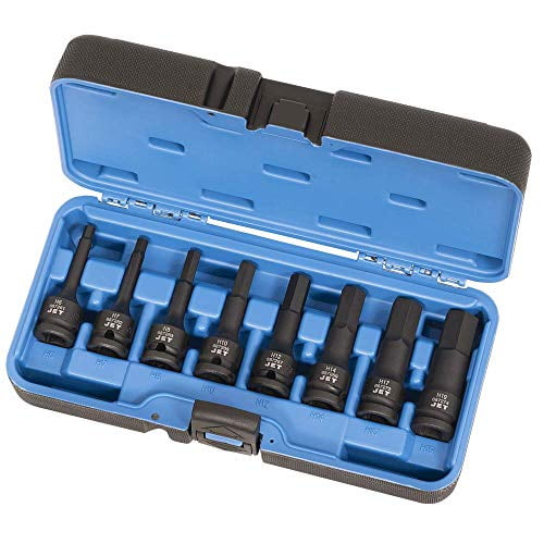 Jet 1/2-inch Drive, 22-Piece Regular Metric Professional Impact Socket Set, 6 Point, 610339