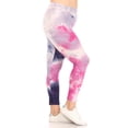 thumbnail image 2 of Women's Plus Size Casual Tie Dye and Solid Color Elastic Band Waist Active Leggings Pants S-3XL, 2 of 4