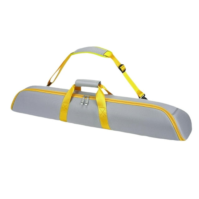 DYNWAVECA Billiard Cue Case Pouch Carrier with Divider Soft Padded Dustproof Billiards Pool Cue Carrying Case Cue Protection grey