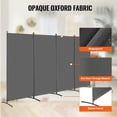 thumbnail image 3 of Room Divider VEVOR - Pantalla de privacidad plegable de 4 paneles, color gris, 3 of 9