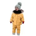 thumbnail image 2 of Aayomet Girls Winter Coats Jackets Kids Toddler Kids Little Girls Winter Solid Coats Windproof Outerwear,Yellow 2-3 Years, 2 of 4