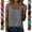 #02 Dark Gray, variant on Everyday Square Neck Sleeveless Tees Pleated Soft Tunics Loose Comfort Casual Fashion Blouses Leisure Wear Tops, #02 Brown M