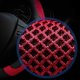 thumbnail image 3 of Cubierta de volante BRI Coche negro rojo PU 38 cm, 3 of 4