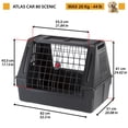 thumbnail image 2 of Ferplast Atlas Scenic Small Dog & Cat Pet Kennel for SUV & Hatchback Vehicles, Black, 2 of 4