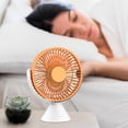 thumbnail image 2 of Ventilador de Escritorio Ventilador de Circulación de Aire Pequeño Y Silencioso con Viento Fuerte Ventilador de Refrigeración Portátil Mini Ventilador Naranja, 2 of 8