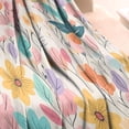 thumbnail image 3 of Pioneer Flower Blanket,Comfortable Soft Flannel Throw Blanket,All Season,Warm Lightweight Blankets for Sofa Bed Couch Living Room Chair,30"x40"(80x100cm), 3 of 4