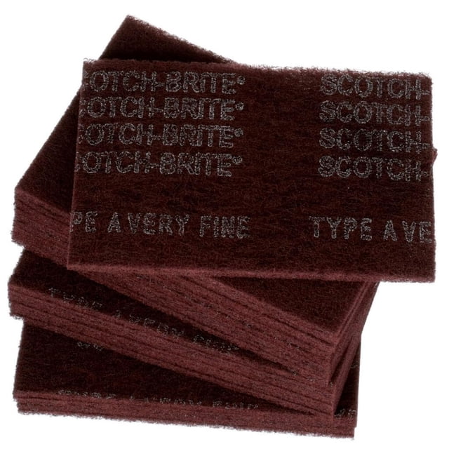 Almohadilla de mano 3M Scotch-Brite 7447, muy fina, 15 x 23 cm, paquete de 20
