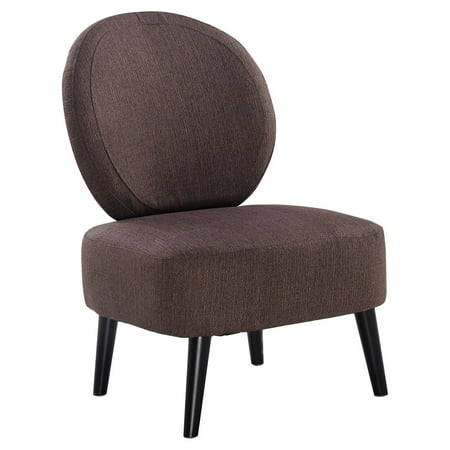 costway armless accent chair round back dining chair home living