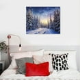 thumbnail image 5 of COMIO  Winter Forest Landscape,Pine Trees In Winter,Magical Snowy Sunset Canvas Wall Art For Living Room Decor Aesthetic Vintage Posters &amp; Prints Trippy Room Decor Movie Poster, 5 of 5