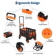 thumbnail image 5 of Yeshouse Carretilla plegable 2 en 1 con cesta plegable: capacidad de 150 kg, diseño de 4 ruedas y asa retráctil, carrito portátil para mudanzas y compras, 5 of 9