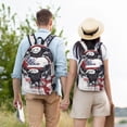 thumbnail image 4 of Fotbe American Flag Eagle Art Mochila de Lona con Estampado, Mochila Duradera, Mochila Versátil de Alta Calidad, Mochila Compacta Vintage-Small, 4 of 5