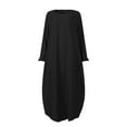 thumbnail image 4 of Abayas for Women Dress, One-Piece Long Sleeve Prayer Dress, Khimar Jilbab Kaftan Clothes, Size XL, 4 of 5