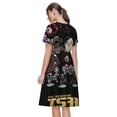 thumbnail image 7 of Lsque The Binding of Isaac Print Women's Casual Dress T-Shirt Summer Short Sleeve Scoop Neck Swing Dresses, 7 of 7
