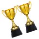 thumbnail image 5 of IDEANATEGRATE 2Ud Trofeos Dorados Pequeños De Plástico Para Y Premiación Con Base Estable, 5 of 7