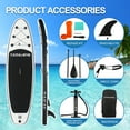 thumbnail image 4 of CADALENE Inflatable Stand up Paddle Board with Premium Accessories,10 ft Anti-Slip Sup Paddleboard for Adults & Youth Yoga Fishing Touring, 4 of 7