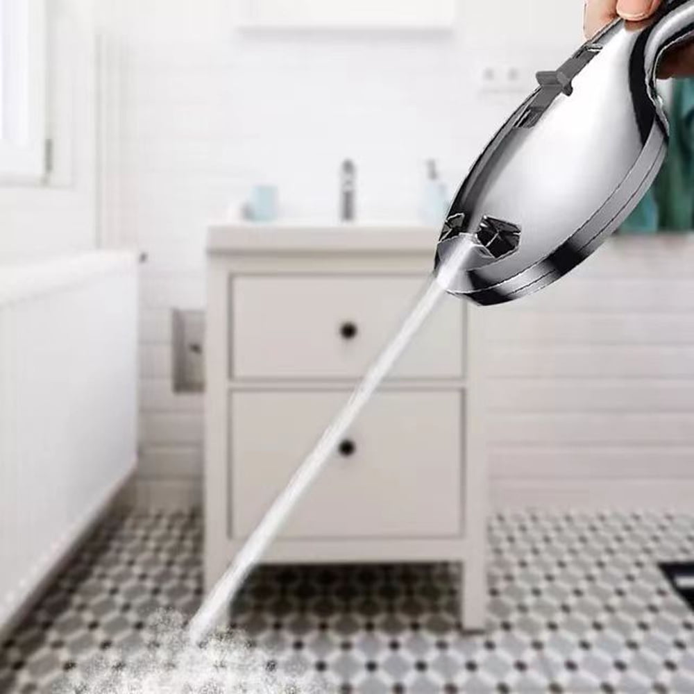 5-Setting High Pressure Shower Head 12 inch Rain Shower Head with Handheld and Hose Silver