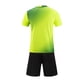 thumbnail image 4 of Conjuntos de blusas y camisas de manga corta con cuello en V. Conjunto de traje de fútbol de color sólido para niños para juegos deportivos universitarios, partidos de rendimiento, uniformes de entren, 4 of 5